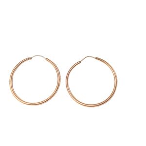 14K Yellow Gold 1" Hoop Earrings 1.48 Grams Hollow